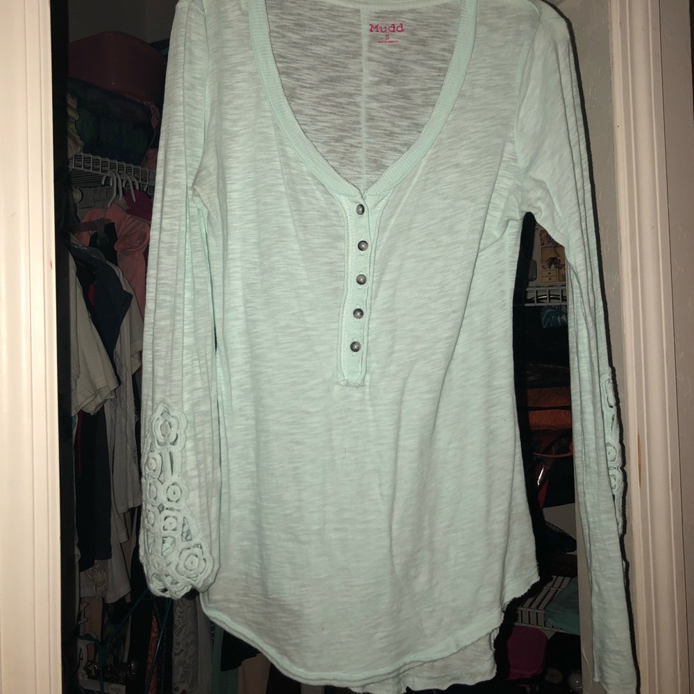 Light blue long sleeve Mudd shirt. Great condition